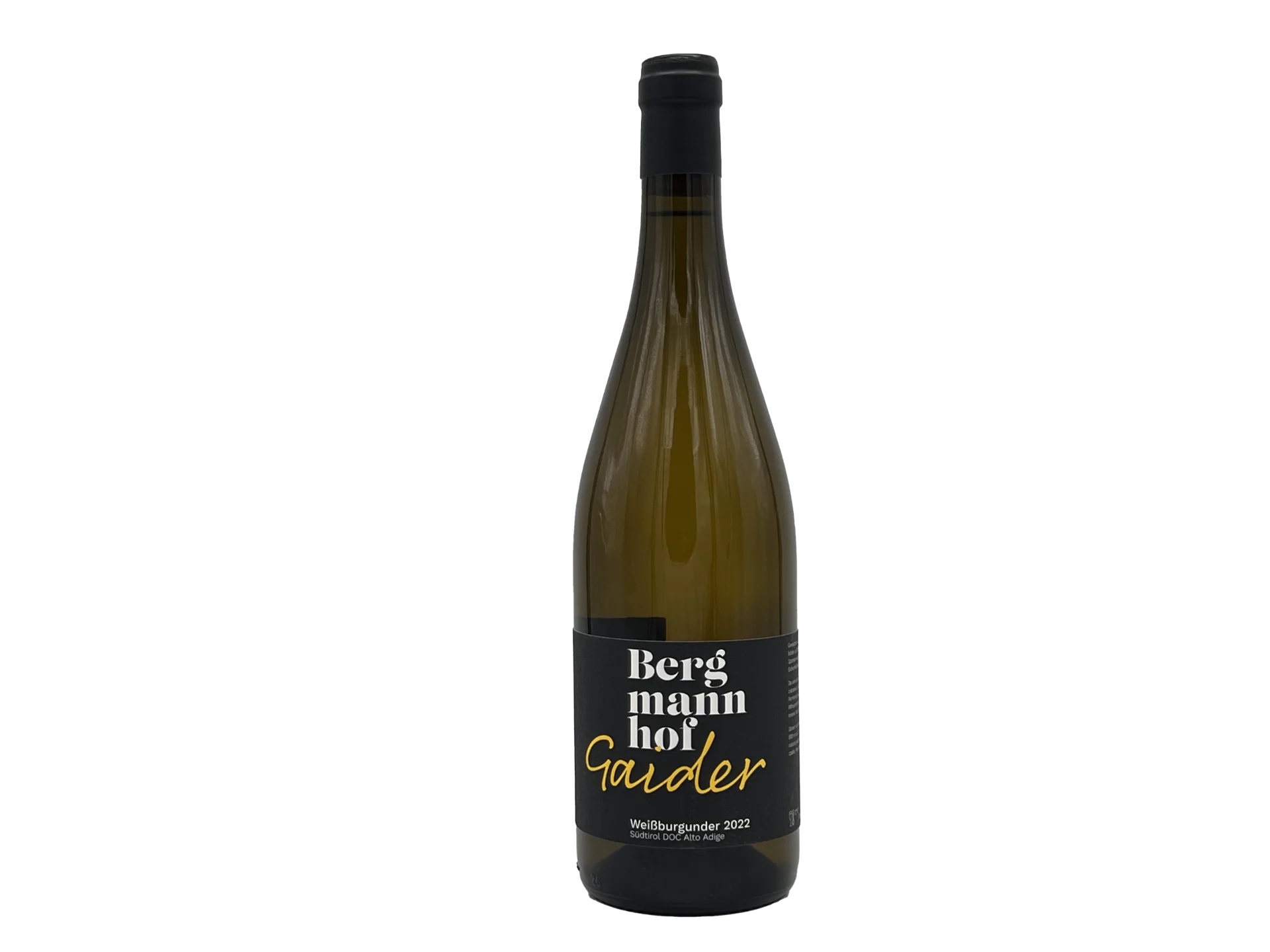 Trentino Alto Adige DOC pinot bianco GAIDER Bergmannhof
